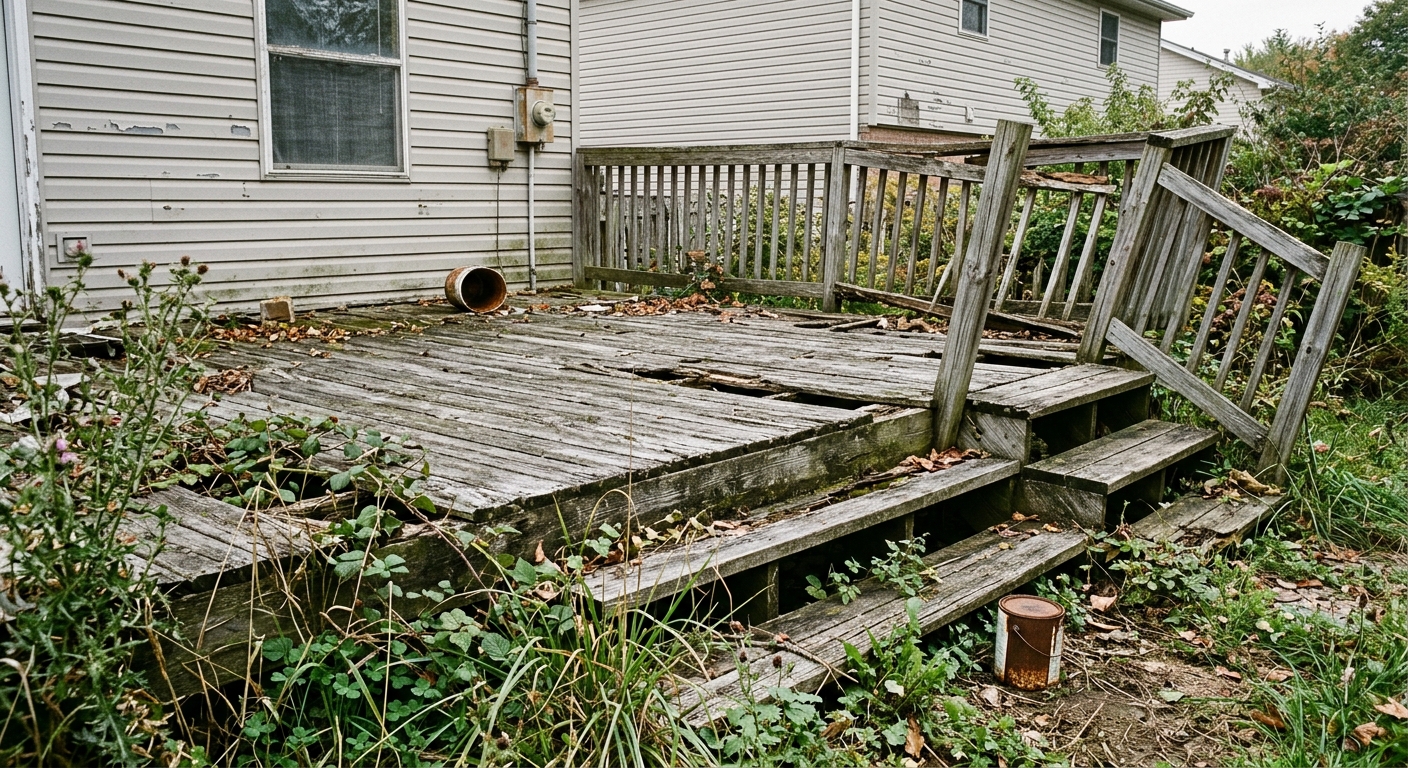 Deck replacement — before