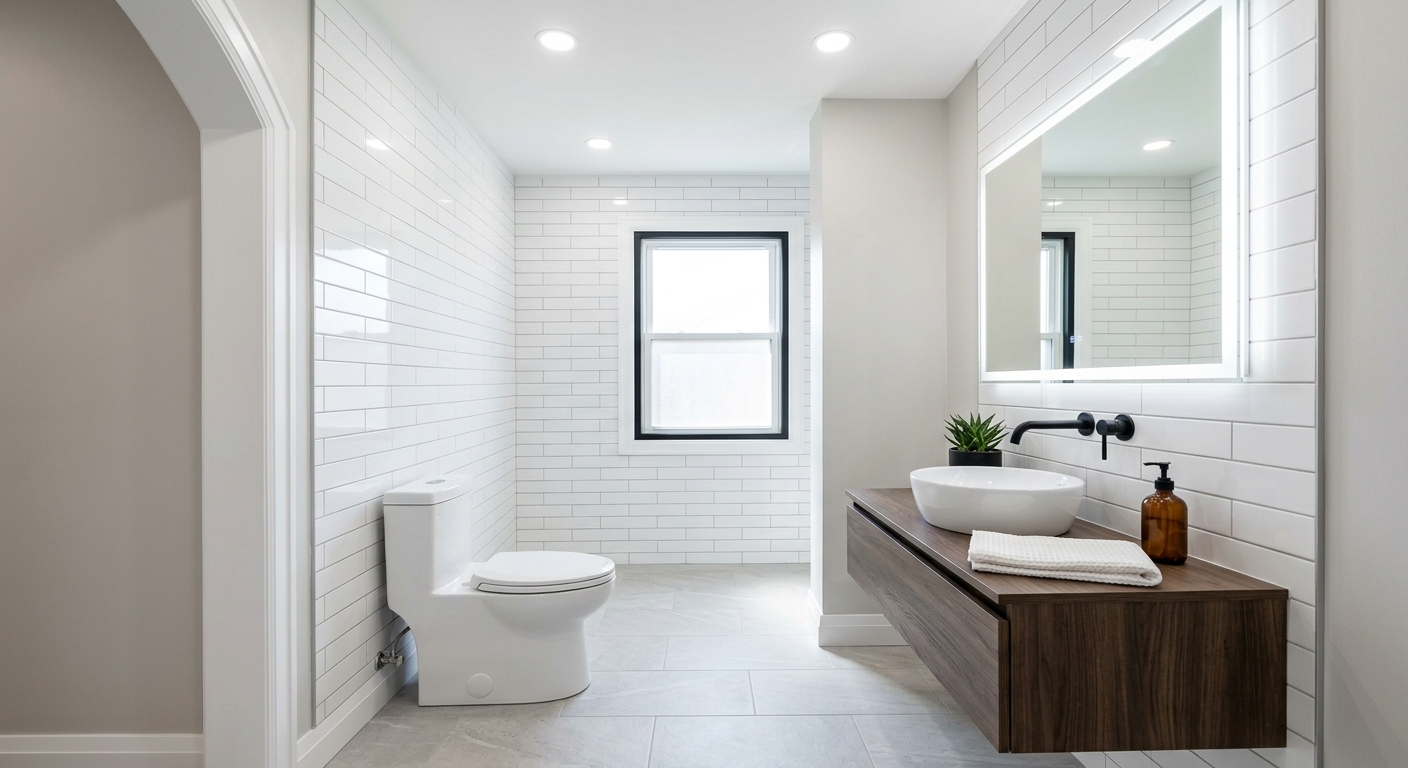 Bathroom renovation — after