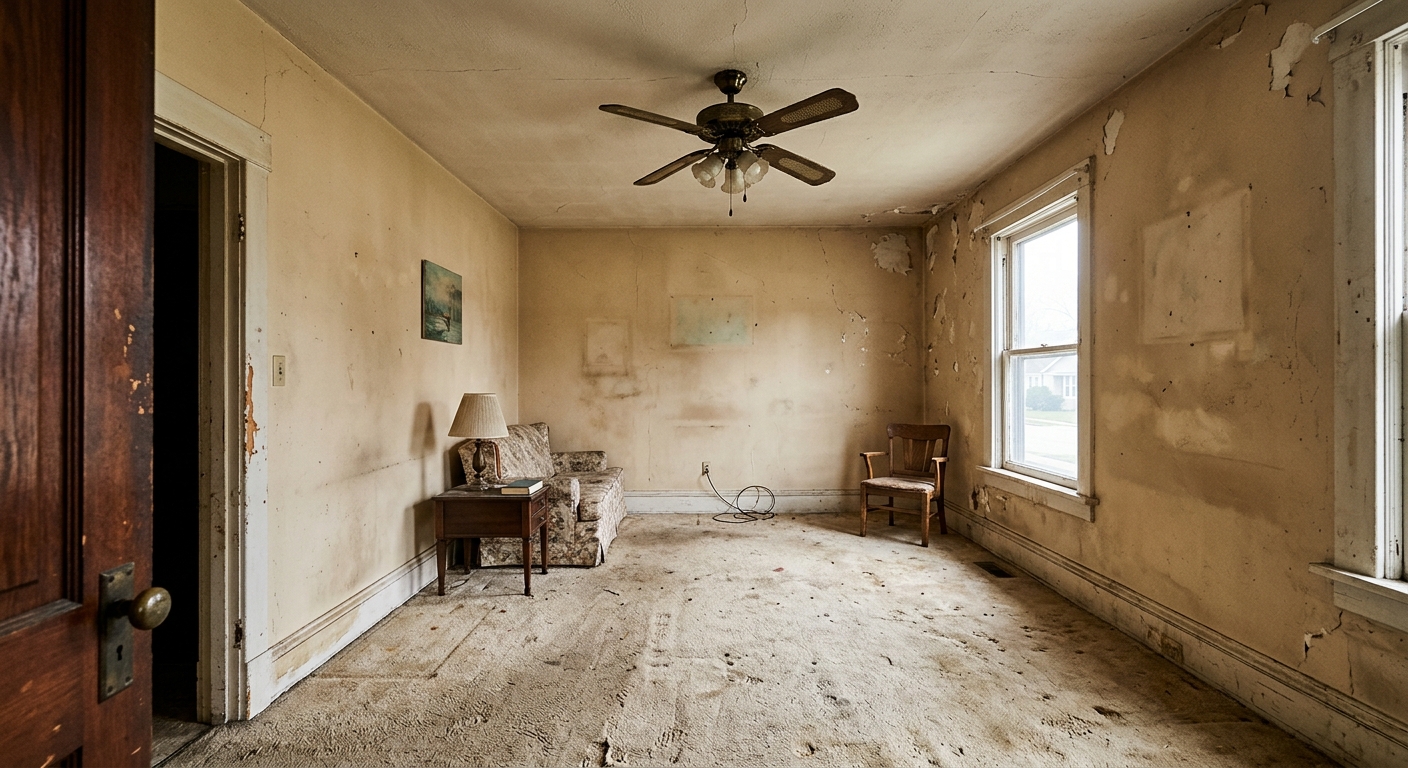 Interior painting — before