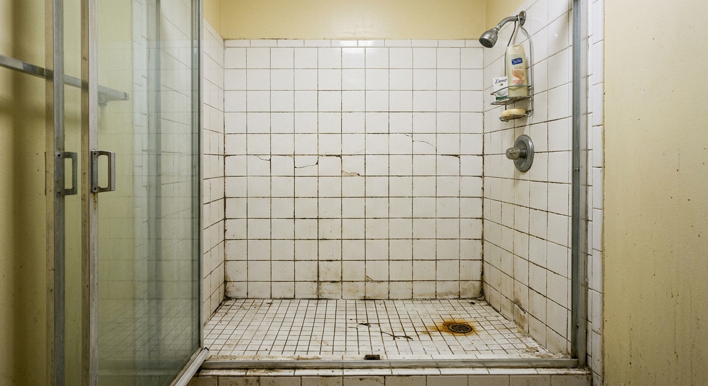 Tile work — before